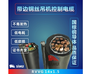 帶邊鋼絲吊機控制電纜