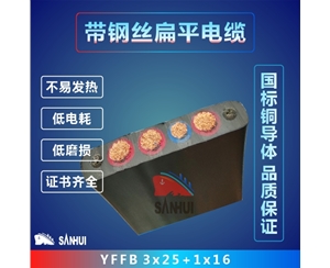 帶鋼絲扁平電纜