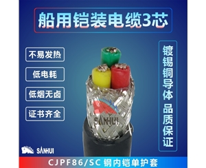 船用鎧裝電纜3芯